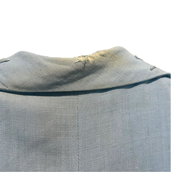 Vintage 50s/60s Womens Dress & Coat Beaded Matching Set Size XS-S Blue Needs TLC - Picture 13 of 14